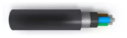 Screened submersible pump cable horizontal product rendering