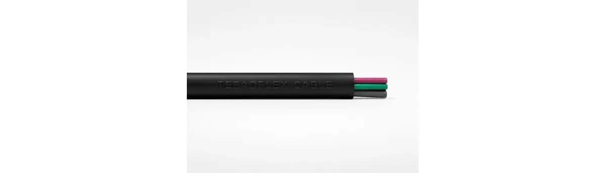 TEBAOFLEX Type G-GC 2 kV portable mining cable lateral cutaway