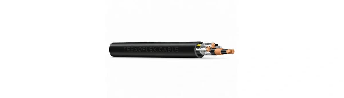 Type SHD-GC 2 kV shielded portable mining cable lateral cutaway view