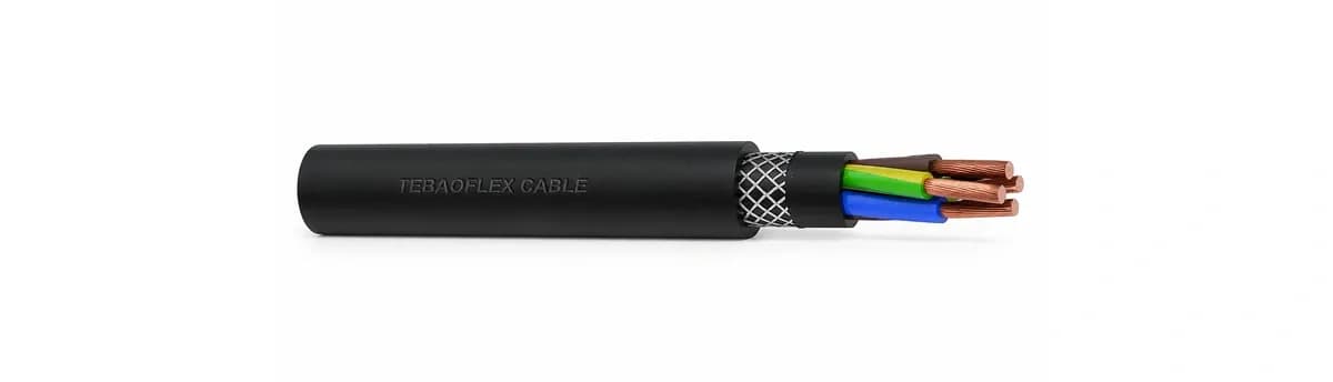 NSHTÖU 0.6/1 kV rubber reeling cable lateral cutaway view